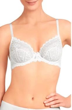 Yvette Lace Underwire Bra (White)