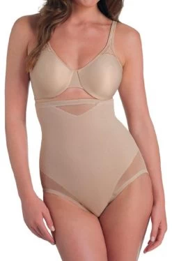 Miraclesuit Sheer X-Firm Hi Waist Brief (Nude)
