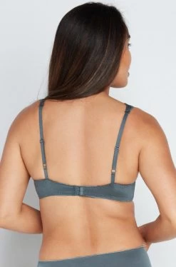 Damask UW Contour Bra (Slate Floral) Available In Sizes 12 And A-B Cups. -Fashion Underwear Shop 31 7668.444DSFO BB 002