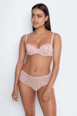 Earth Love Balconette Bra (Burnished Lilac) -Fashion Underwear Shop 34 1677.burl bf small