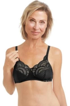 Amoena Karolina Wirefree Bra (Black)