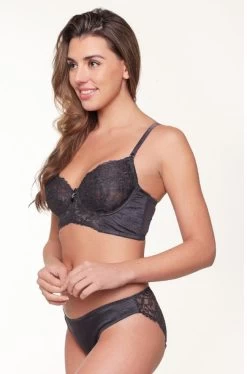 LingaDore Dark Snake UW Bustier Bra (Dark /Navy)