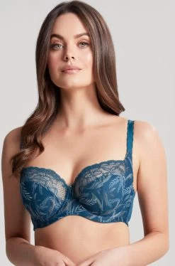 Panache Jasmine UW Bra (Teal Botanical)