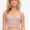 LingaDore Elegance Wirefree Bralette Crop Top (Bark)