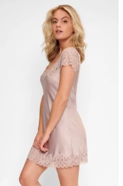 LingaDore Elegance Short Sleeve Nightie (Bark)