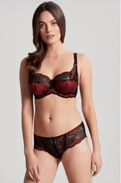 Panache Clara UW Bra (Noir Ruby) -Fashion Underwear Shop 7255A 983 3 68022