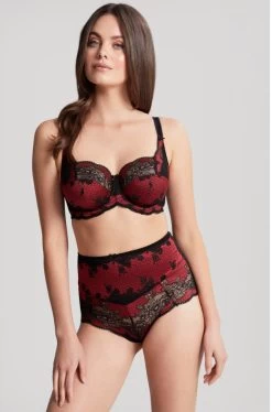 Panache Clara UW Bra (Noir Ruby) -Fashion Underwear Shop 7255A 983 5 95986