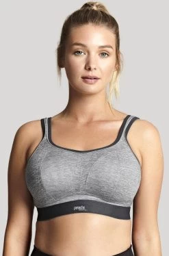 Panache Wirefree Sports Bra (Charcoal Marle)