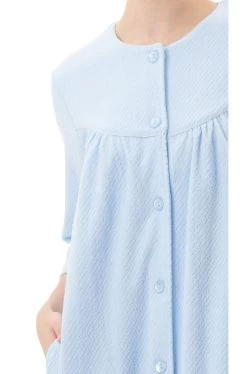Fionne Button Dressing Gown (Sky) 7 Fionne Button Dressing Gown (Sky) -Fashion Underwear Shop 8TY97