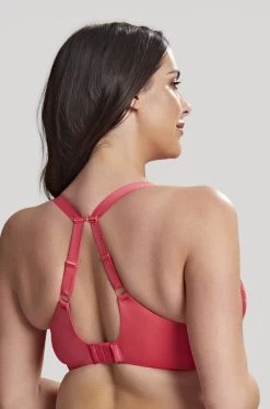 Roxie UW Plunge Bra (Hot Coral) -Fashion Underwear Shop 9586 967 4 60535