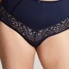 Estel High Waist Briefs (Navy) -Fashion Underwear Shop 9684 202 1 44886