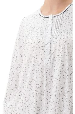 Renata Cotton Long Nightie (Grey Floral) -Fashion Underwear Shop 9LP58R 8e52b0cc ce95 4252 9653 d25bf1908f35