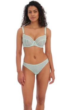 FREYA Starlight UW Side Support Bra (Mint) -Fashion Underwear Shop AA5201 PWE alt1 Freya Lingerie Starlight Pure Water UW Side Support Bra 1