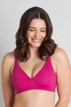 Comfit Soft Cup Plunge Bra (Fuchsia)