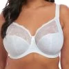 ELOMI Morgan UW Bra (White) -Fashion Underwear Shop EL4110 WHE primary Elomi Lingerie Morgan White Underwired Banded Bra