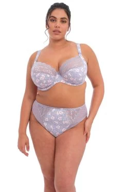 ELOMI Lucie UW Plunge Bra (Aleutian) -Fashion Underwear Shop EL4490 ALN alt1 Elomi Lingerie Lucie Aleutian UW Plunge Bra Stretch