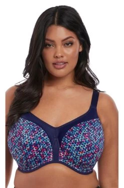 ELOMI Energise UW Sports Bra (Navy Geo)
