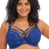ELOMI Brianna UW Plunge Bra (Lapis) -Fashion Underwear Shop EL8080 LAS primary Elomi Lingerie Brianna Lapis Underwired Plunge Bra