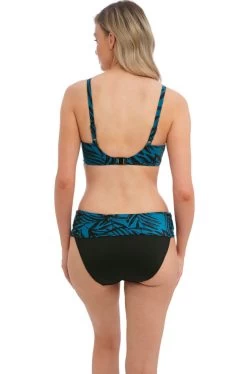 FANTASIE Palmetto Bay Bikini Fold Briefs (Blue & Black) 7 FANTASIE Palmetto Bay Bikini Fold Briefs (Blue & Black) -Fashion Underwear Shop FS502001 ZEE back Fantasie Swim Palmetto Bay Zen Blue UW Gathered Bikini Top 389e9c5a 9906 4681 820b 59704a79b7ad