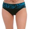 FANTASIE Palmetto Bay Bikini Fold Briefs (Blue & Black) -Fashion Underwear Shop FS502077 ZEE primary Fantasie Swim Palmetto Bay Zen Blue Fold Bikini Brief 1