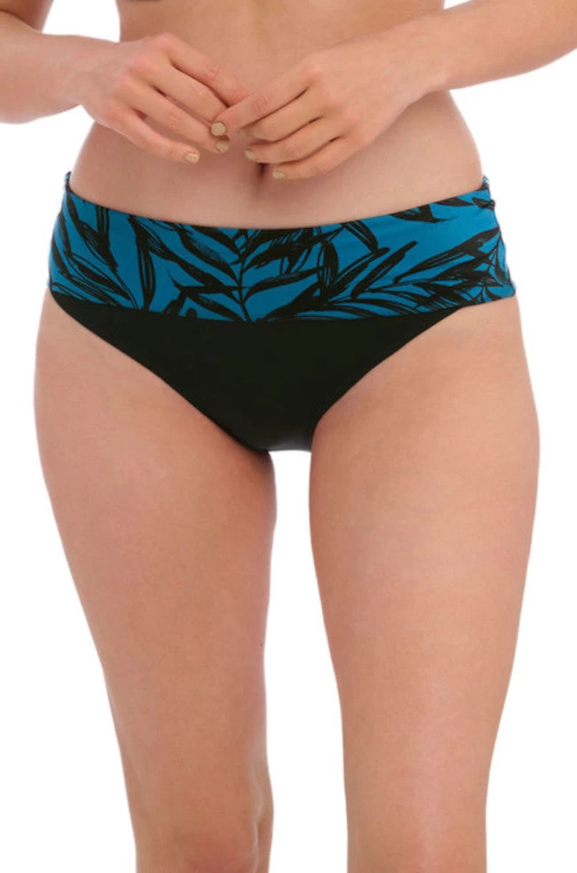 FANTASIE Palmetto Bay Bikini Fold Briefs (Blue & Black) 3 FANTASIE Palmetto Bay Bikini Fold Briefs (Blue & Black)