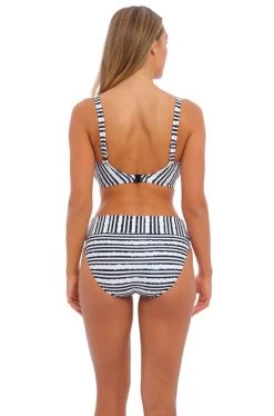 FANTASIE Sunshine Coast Bikini Top (Navy & White) -Fashion Underwear Shop FS502505 FRY back Fantasie Swim Sunshine Coast Full Cup Bikini Top