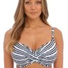 FANTASIE Sunshine Coast Bikini Top (Navy & White) -Fashion Underwear Shop FS502505 FRY primary Fantasie Swim Sunshine Coast Full Cup Bikini Top 1
