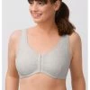 Amoena Fleur Wirefree Crop Top (Grey Melange)