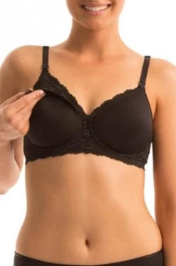 Triumph Gorgeous Mama Lace Maternity Bra (Black)