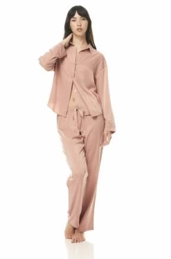 Hilary Loungewear Set (Tan) -Fashion Underwear Shop HILARY 2023 AW 1