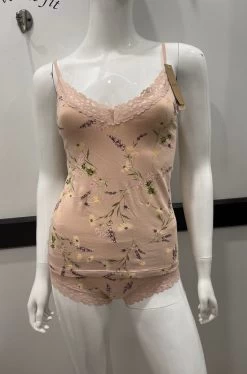 Jockey Cotton/Elastane Cami (Dusty Pink Floral)