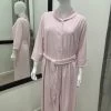 Jeanne Button Dressing Gown (Pink)