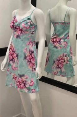 Essence Baby Doll Chemise (Mint Blossom) Available In Size XS Only