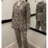 Leopard Flannelette Cotton PJ Set (Leopard)