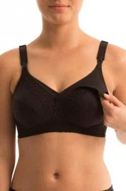 Triumph Lace Softcup Maternity Bra (Black)