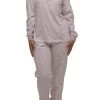 Bev Interlock Cotton Ski PJ Set (Dusty Pink) -Fashion Underwear Shop SK100D DUSTY PINK 01