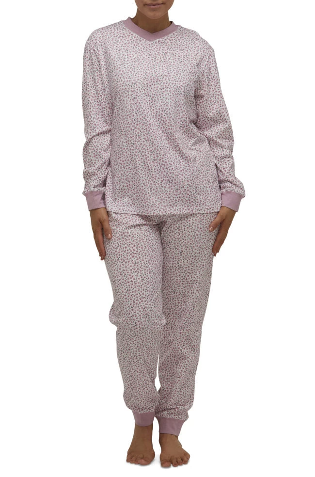 Bev Interlock Cotton Ski PJ Set (Dusty Pink) 3 Bev Interlock Cotton Ski PJ Set (Dusty Pink)
