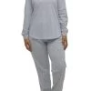 Annabelle Cotton Ski PJ Set (Pale Blue) -Fashion Underwear Shop SK102L PALE BLUE 01
