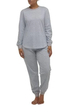 Annabelle Cotton Ski PJ Set (Pale Blue)