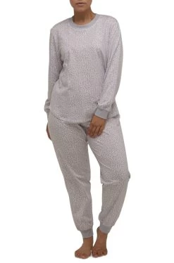 Annabelle Cotton Ski PJ Set (Pale Pink)