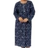 Meadow Cotton Pleated Nightie (Navy) -Fashion Underwear Shop SK203M NAVY 01 a6d2f60f 11ac 4867 ace7 3ba51f8721e3