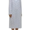 Cate Knit Nightie (Blue Floral) -Fashion Underwear Shop SK207I PALE BLUE 01