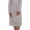 Stella Cotton Nightie (Pale Pink & Grey)