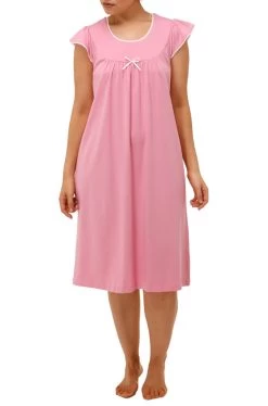 Amy Jersey Cotton Nightie (Rose)