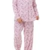 Dahlia Stretchy Cotton PJs (Pink) 10-24 1 Dahlia Stretchy Cotton PJs (Pink) 10-24 -Fashion Underwear Shop SK353 PINK 1