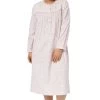 Apple Blossom Fannelette Cotton Nightie (Pink)