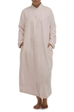 Annie Button Dressing Gown (Pale Pink)
