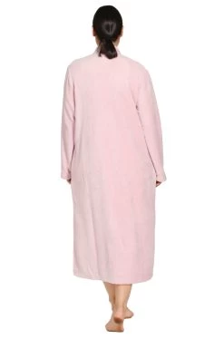 Fay Zip Dressing Gown (Pink) 5 Fay Zip Dressing Gown (Pink) -Fashion Underwear Shop SK918 PINK 02
