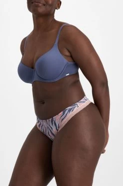 Jockey JW Paris G-String (Peach And Blue)