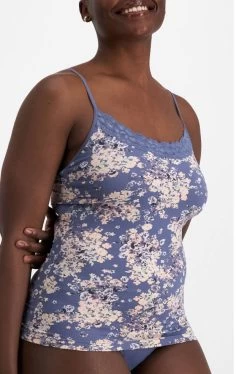 Jockey JW Parisienne Camisole (Dusty Blue Floral)